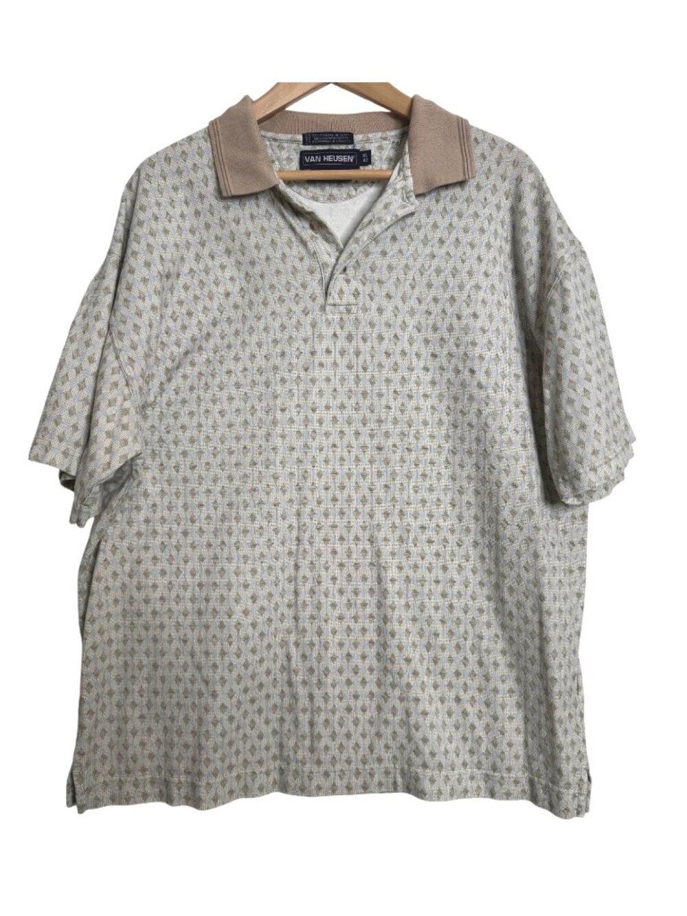 Van Heusen Men's Polo Shirt Size XL Over Easy Collared EUC